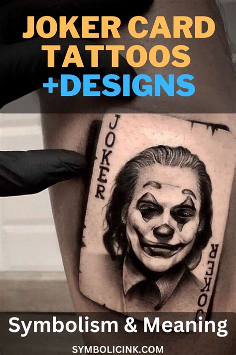 Joker Card Tattoo Meaning and Symbolism: Decoding .